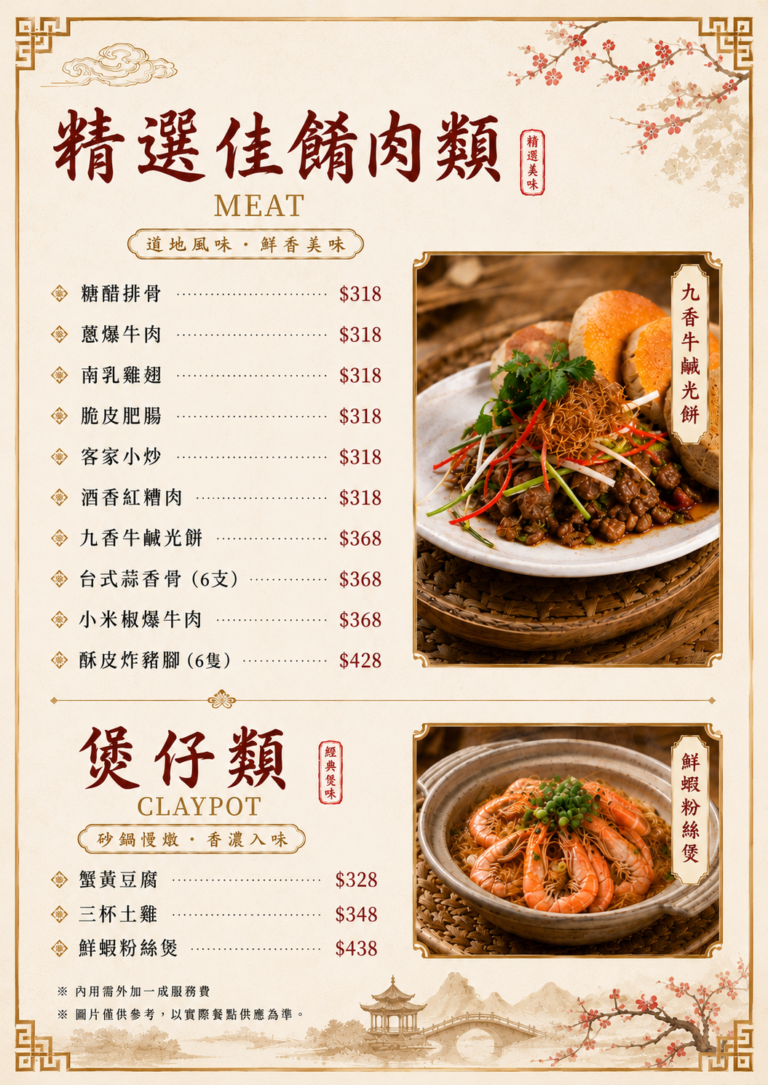 10肉類、煲仔